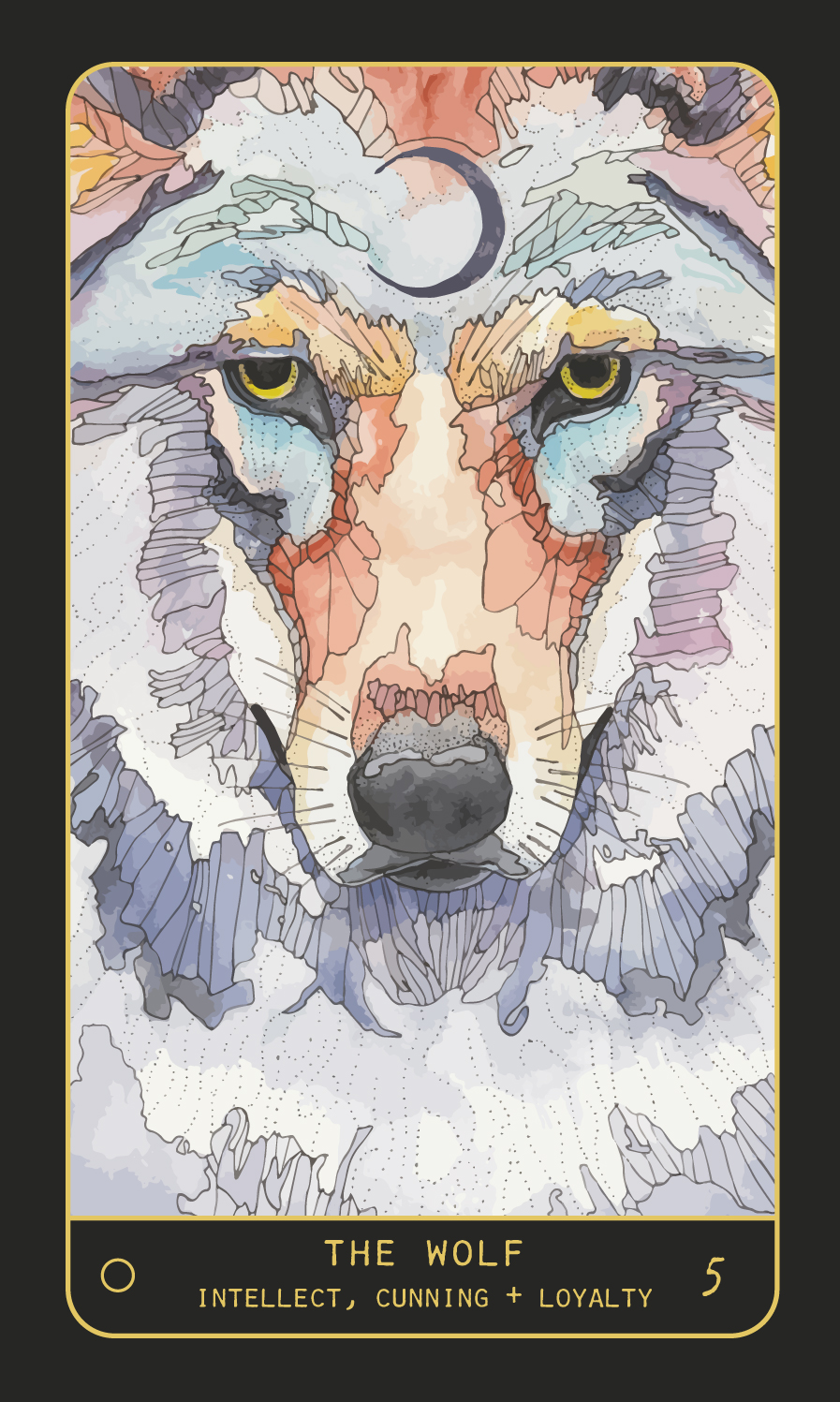 Wolf Oracle Card