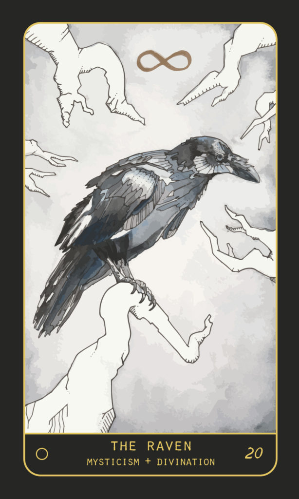 Raven Oracle Card